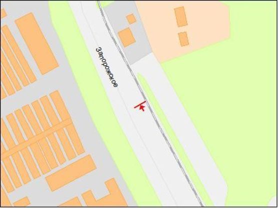 Схема рекламної площини за адресою Запорожское шоссе, возле АЗС  "Formula"