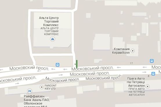 Схема рекламної площини за адресою Бандери Степана просп. (Московський просп.), : 100 м від АЗС "Лукойл" Схема рекламної площини за адресою Бандери Степана просп. (Московський просп.), : 100 м від АЗС "Лукойл"