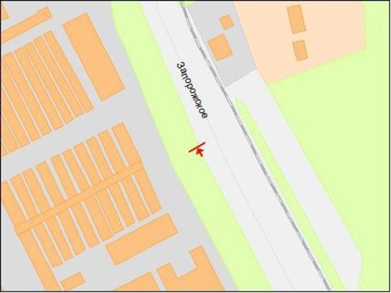 Схема рекламної площини за адресою Запорожское шоссе, 28А, автосалон "Lexus", в центр