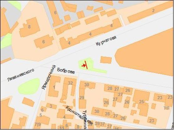 Схема рекламної площини за адресою ул.Курчатова - ул.Боброва, Автовокзал Схема рекламної площини за адресою ул.Курчатова - ул.Боброва, Автовокзал