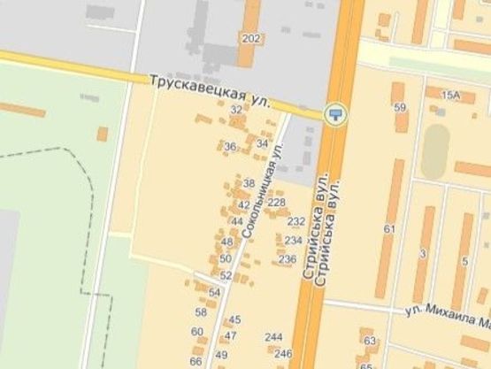 Схема рекламной плоскости по адресу вул.Стрийська 59, ринок Підземний, до центру Схема рекламной плоскости по адресу вул.Стрийська 59, ринок Підземний, до центру