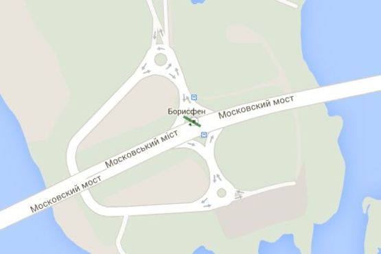 Схема рекламної площини за адресою Шухевича Романа просп. (Генерала Ватутіна просп.), : парк Дружби народів; Московський міст (в напр. Троєщини)