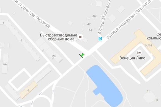 Схема рекламної площини за адресою Академіка Вільямса вул. - Юрія Смолича вул., 2 (в напр. Кільцевої дороги) Схема рекламної площини за адресою Академіка Вільямса вул. - Юрія Смолича вул., 2 (в напр. Кільцевої дороги)