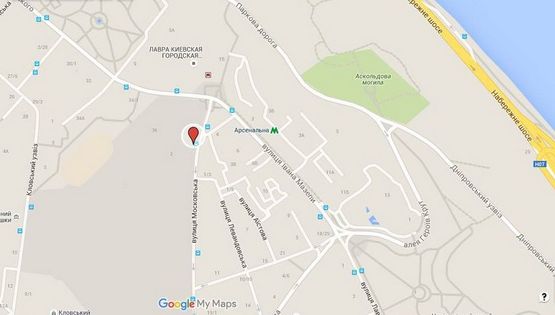 Схема рекламної площини за адресою ул. Московская,2,ост. "ст.м. Арсенальная" Схема рекламної площини за адресою ул. Московская,2,ост. "ст.м. Арсенальная"