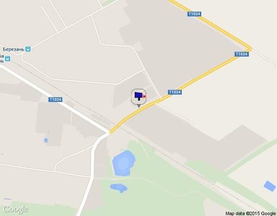 Схема рекламной плоскости по адресу вул. Маяковського (АЗС КЛО).