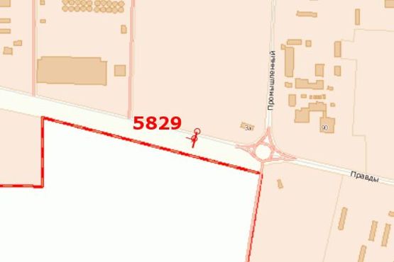 Схема рекламной плоскости по адресу Мурманська вул., 12