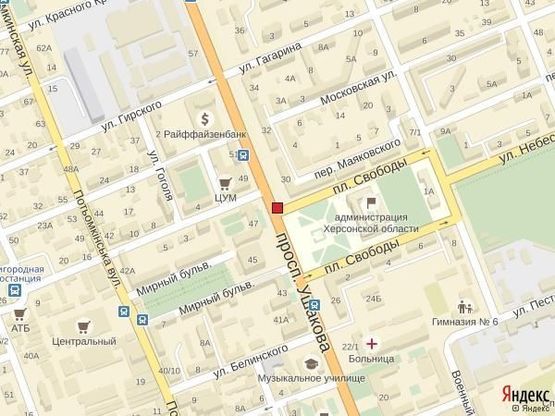 Схема рекламної площини за адресою Ул.Ушакова(Пл.Свободы) Схема рекламної площини за адресою Ул.Ушакова(Пл.Свободы)