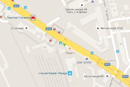 Схема рекламной плоскости по адресу Вернадського вул. - Гагаріна просп., 20 (№1) (з центру) Схема рекламной плоскости по адресу Вернадського вул. - Гагаріна просп., 20 (№1) (з центру)