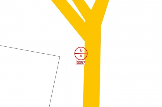 Схема рекламной плоскости по адресу Бориспіль-аєропорт (кінець алеі) виїзд на Бориспільске шосе (М-03) рух до Киева, ліворуч