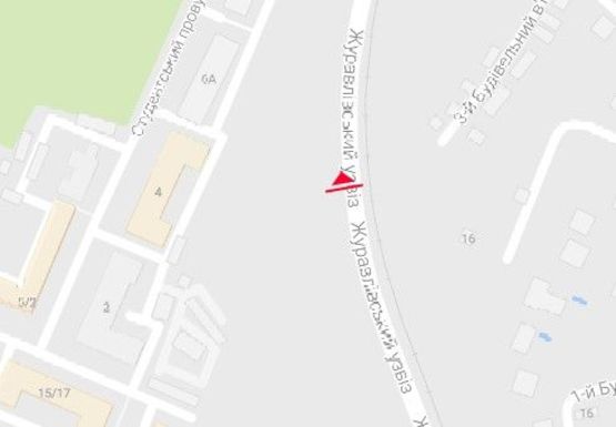 Схема рекламної площини за адресою Журавлевский спуск