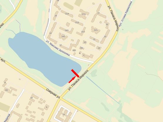 Схема рекламной плоскости по адресу Мирного П. ул., спальный микрорайон Схема рекламной плоскости по адресу Мирного П. ул., спальный микрорайон