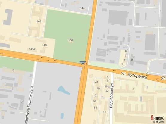 Схема рекламной плоскости по адресу вул.Стрийська-вул.Наукова, до центру Схема рекламной плоскости по адресу вул.Стрийська-вул.Наукова, до центру