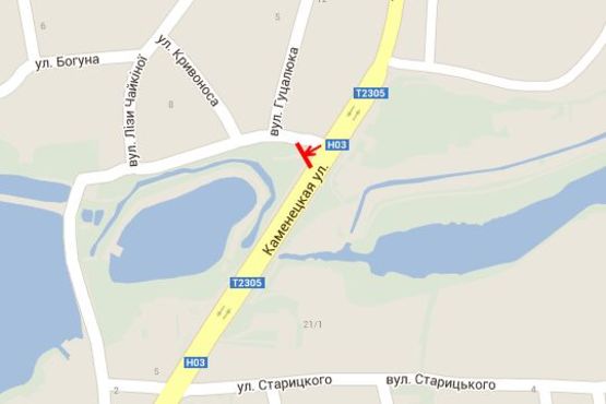 Схема рекламной плоскости по адресу Кам`янецька вул., (оз. Веселка) Схема рекламной плоскости по адресу Кам`янецька вул., (оз. Веселка)