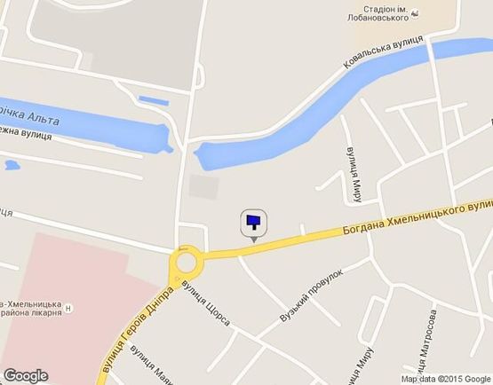 Схема рекламної площини за адресою вул. Богдана Хмельницького (привокзальная площадь)