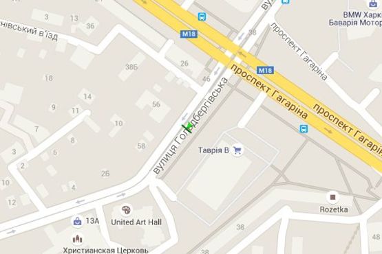 Схема рекламної площини за адресою Молочна вул. (Кірова (Червонозаводський р-н) вул.), 56 (призма) Схема рекламної площини за адресою Молочна вул. (Кірова (Червонозаводський р-н) вул.), 56 (призма)