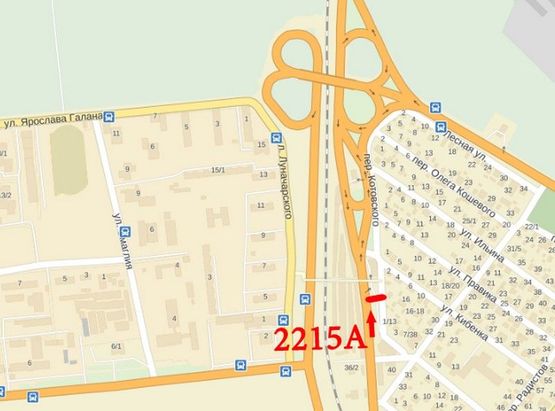 Схема рекламної площини за адресою выезд на Киев пешеходный мост ЗОШ №7 Схема рекламної площини за адресою выезд на Киев пешеходный мост ЗОШ №7