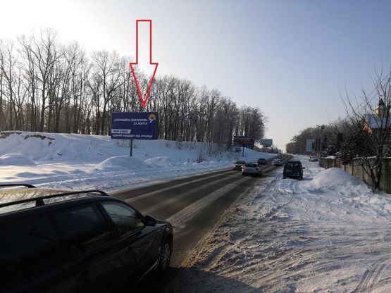 Схема рекламной плоскости по адресу Киев-село Крюковщина,ул.Черновола (В)