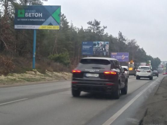 Схема рекламної площини за адресою М-07 Киев-Буча-Ворзель-Ковель