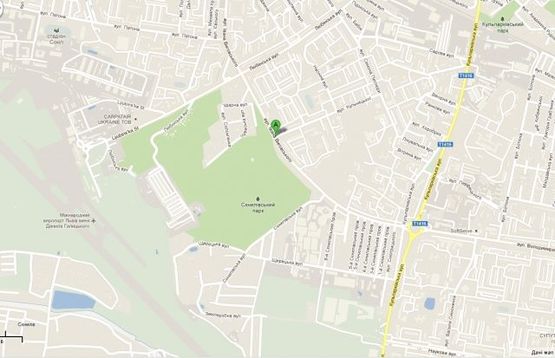 Схема рекламной плоскости по адресу вул.Виговського-вул.Кульчицької