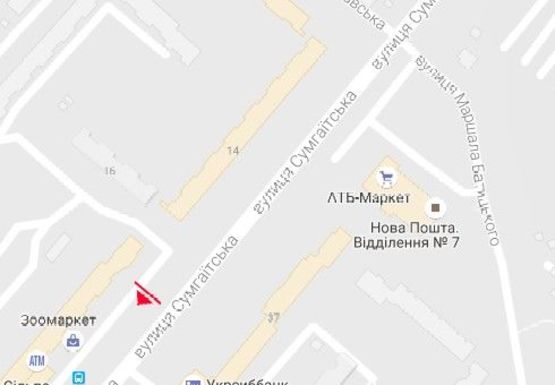 Схема рекламной плоскости по адресу Сумгаитская ул., 24 Схема рекламной плоскости по адресу Сумгаитская ул., 24