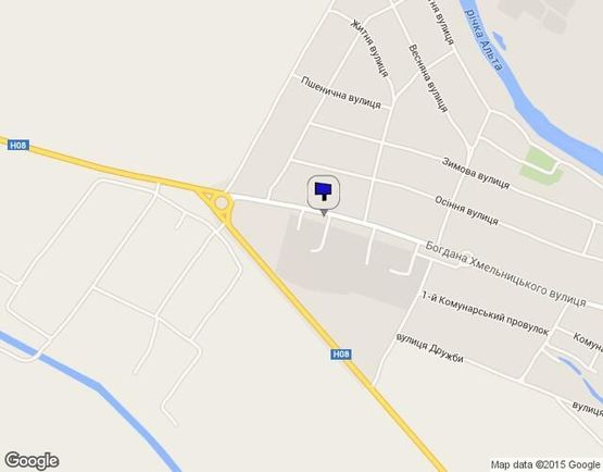 Схема рекламной плоскости по адресу вул. Богдана-Хмельницького (КПП)