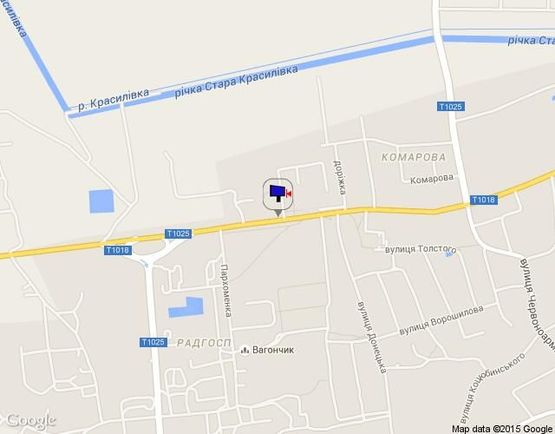 Схема рекламної площини за адресою вул. Леніна 128 (ЦРЛ)