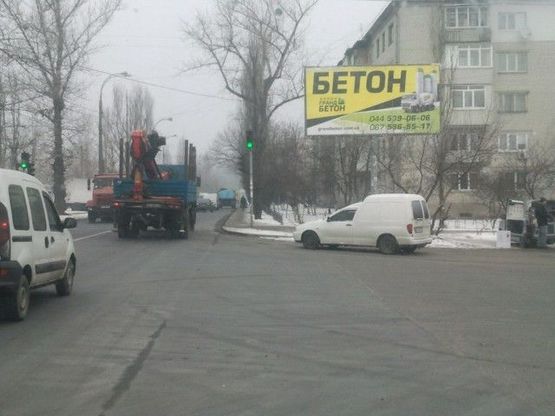 Схема рекламної площини за адресою Жил.массив Бортничи,ул.Ленина 23