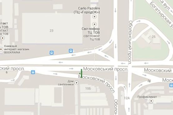 Схема рекламної площини за адресою Бандери Степана просп. (Московський просп.), : Тульска площа, на разподыльнику; №2 (в напр. масива "Троєщина") Схема рекламної площини за адресою Бандери Степана просп. (Московський просп.), : Тульска площа, на разподыльнику; №2 (в напр. масива "Троєщина")