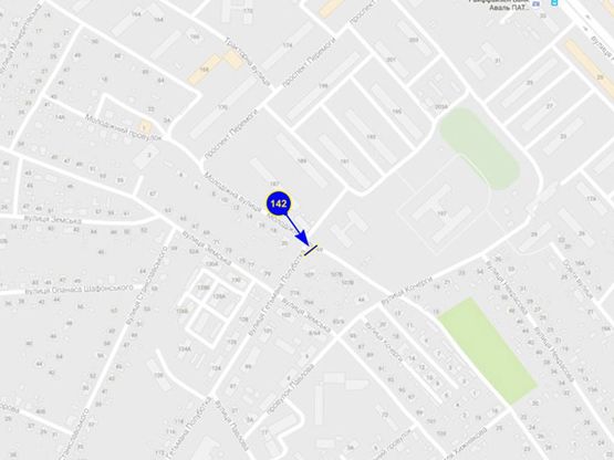 Схема рекламной плоскости по адресу ул. Гетьмана Полуботка 107 Схема рекламной плоскости по адресу ул. Гетьмана Полуботка 107