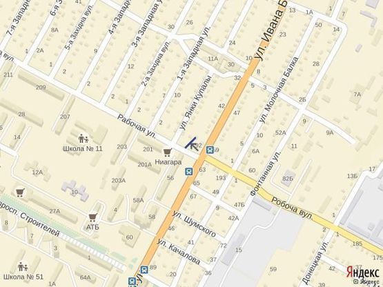 Схема рекламної площини за адресою Ул.Ивана Богуна (Ильича)/Рабочая Схема рекламної площини за адресою Ул.Ивана Богуна (Ильича)/Рабочая