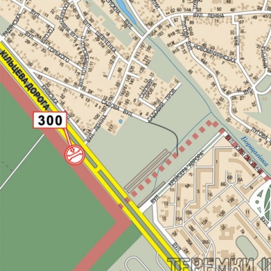 Схема рекламной плоскости по адресу Кольцевая дорога (напротив улицы Ленина, АЗС "КЛО", РСП "Столичный", АЗС "Shell", ТЦ "Аракс"), в направ. прос. А.Глушкова