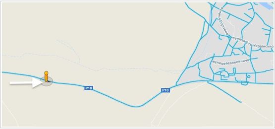 Схема рекламної площини за адресою трасса Канев-Черкассы остановка Сокирно Схема рекламної площини за адресою трасса Канев-Черкассы остановка Сокирно