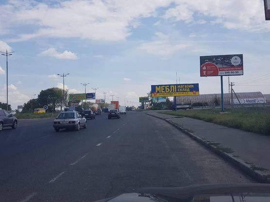 Схема рекламної площини за адресою Большая окружная  900 м.до Жилянского моста