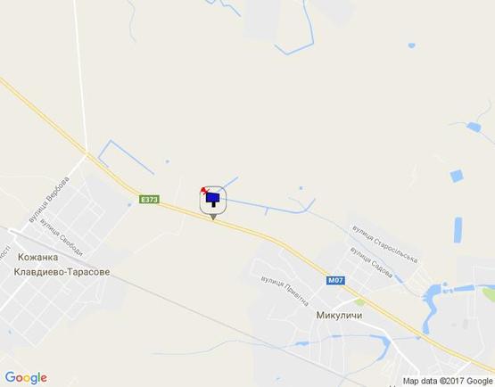 Схема рекламной плоскости по адресу Ковельская трасса, км 41+900, лево Схема рекламной плоскости по адресу Ковельская трасса, км 41+900, лево