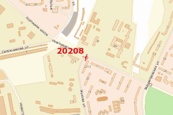 Схема рекламної площини за адресою Новгородська вул., 7 Схема рекламної площини за адресою Новгородська вул., 7