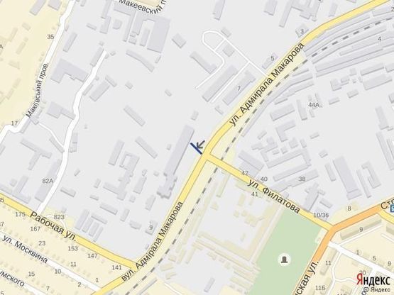 Схема рекламной плоскости по адресу Угол ул.Макарова и ул.Филатова Схема рекламной плоскости по адресу Угол ул.Макарова и ул.Филатова