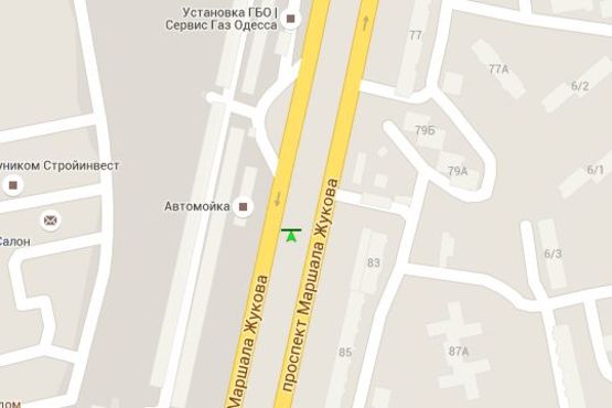 Схема рекламної площини за адресою Небесної Сотні просп. (Маршала Жукова просп.), 85 Схема рекламної площини за адресою Небесної Сотні просп. (Маршала Жукова просп.), 85