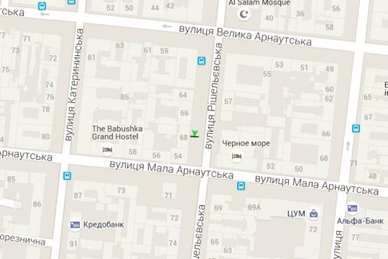 Схема рекламной плоскости по адресу Ришел'євська вул., 68 (направл на залізн. вокзал) Схема рекламной плоскости по адресу Ришел'євська вул., 68 (направл на залізн. вокзал)