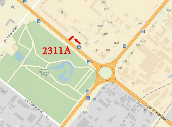 Схема рекламной плоскости по адресу ул.30 лет Победы, в сторону Епицентра Схема рекламной плоскости по адресу ул.30 лет Победы, в сторону Епицентра