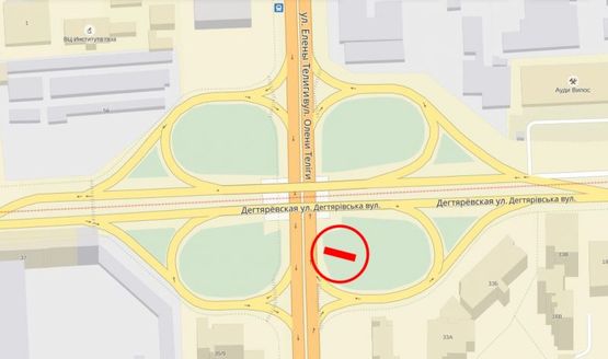 Схема рекламной плоскости по адресу Довженко / Дегтяревская правый Схема рекламной плоскости по адресу Довженко / Дегтяревская правый