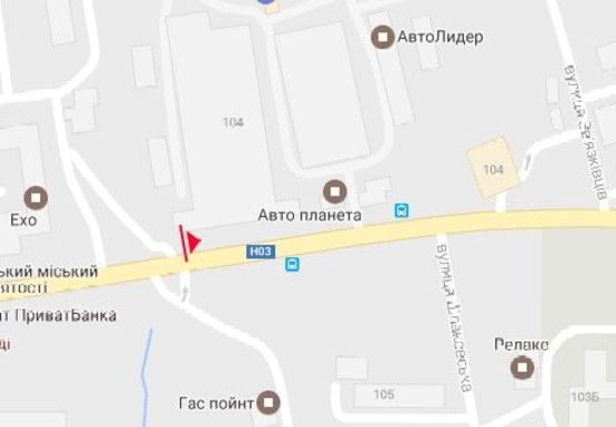 Схема рекламной плоскости по адресу Чудновская ул., 104