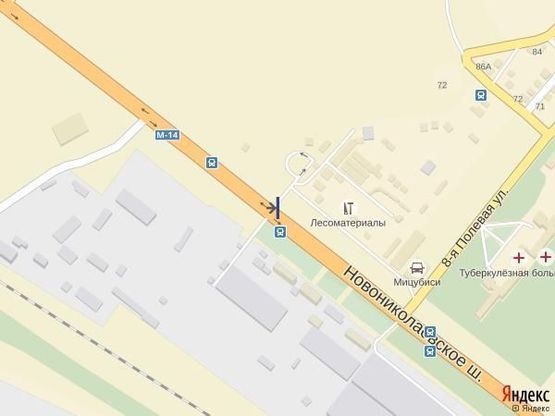 Схема рекламной плоскости по адресу Николаевское шоссе(р-н авторынка)