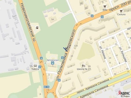 Схема рекламної площини за адресою ул.Буденого (р-н автовокзала) Схема рекламної площини за адресою ул.Буденого (р-н автовокзала)