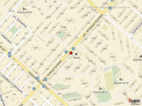 Схема рекламной плоскости по адресу Ул.И.Кулика,114 Схема рекламной плоскости по адресу Ул.И.Кулика,114