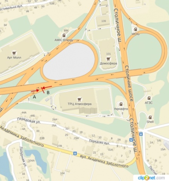 Схема рекламної площини за адресою Заболотного, 50 м до заезда на  Столичное шоссе, возле Фуршета, ТЦ АРТ МОЛЛ гипермаркеты ДОМОСФЕРА и Атмосфера. БЦ Европа Схема рекламної площини за адресою Заболотного, 50 м до заезда на  Столичное шоссе, возле Фуршета, ТЦ АРТ МОЛЛ гипермаркеты ДОМОСФЕРА и Атмосфера. БЦ Европа