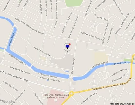 Схема рекламної площини за адресою вул. Шкільна 42 "Екомаркет"