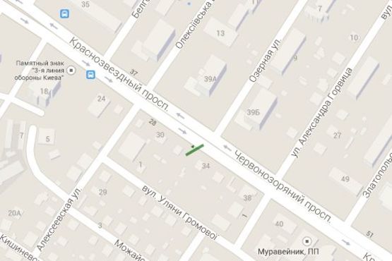 Схема рекламної площини за адресою Лобановського Валерія просп. (Червонозоряний просп.) - Білгородська вул. (в напр. Севастопольської пл. ) Схема рекламної площини за адресою Лобановського Валерія просп. (Червонозоряний просп.) - Білгородська вул. (в напр. Севастопольської пл. )