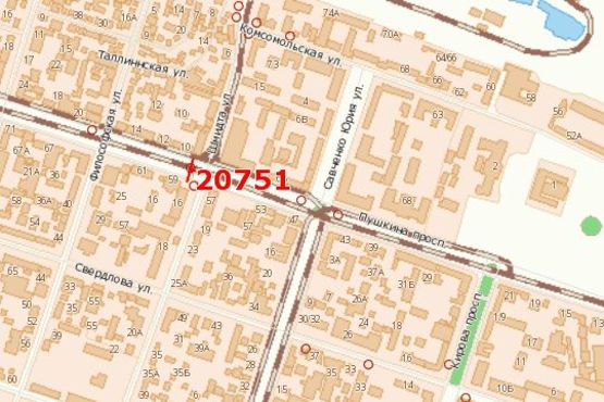 Схема рекламной плоскости по адресу Пушкіна просп. - Шмідта вул. Схема рекламной плоскости по адресу Пушкіна просп. - Шмідта вул.