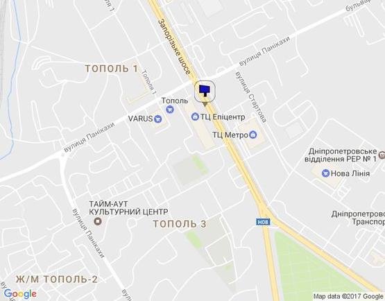 Схема рекламної площини за адресою Запорожское шоссе - "ЭПИЦЕНТР", от ул.Паникахи в сторону "МЕТРО", сторона А Схема рекламної площини за адресою Запорожское шоссе - "ЭПИЦЕНТР", от ул.Паникахи в сторону "МЕТРО", сторона А