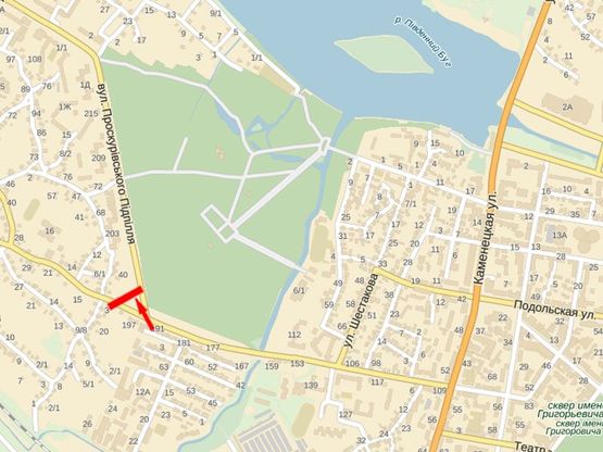 Схема рекламной плоскости по адресу Проскуровского Подполья ул. - ул. Курчатова, Центральный парк отдыха Схема рекламной плоскости по адресу Проскуровского Подполья ул. - ул. Курчатова, Центральный парк отдыха